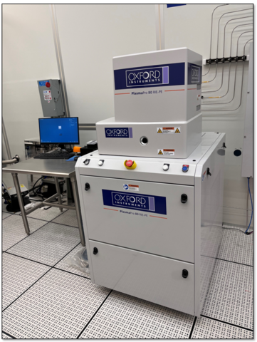 NIST Nanofab 的 Oxford RIE PlasmaPro 80 反應性離子蝕刻設備